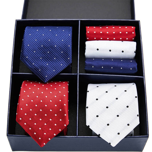 Conjunto Ejecutivo: Corbata a Rayas y Pañuelo de Bolsillo - Image 22