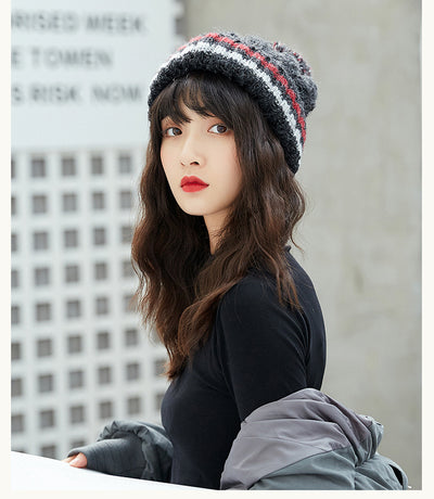 Gorro de Lana Gruesa Abrigado Versátil para Invierno - Image 14
