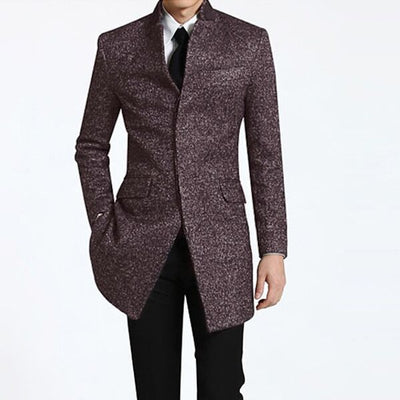 Abrigo de Lana Ejecutivo de Corte Clásico para Hombre - Image 9