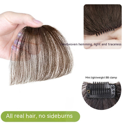 Flequillo Postizo Invisible Tejido a Mano - Reparación Natural del Rostro - Image 26