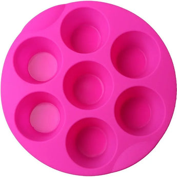 Silicone Egg Bite Molds Air Fryer Muffin Pan for Baking Non-Stick Silicone Egg Molds 7 Cups Air Fryer Cupcake Mold for Mini Muffins, Tart, Mini Cupcake BPA Free - Tekeno