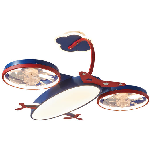 Lámpara Ventilador Infantil con Diseño de Avión - Image 3