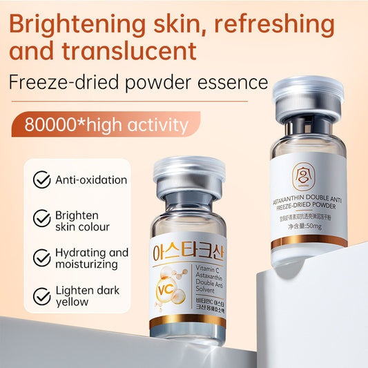 Sérum Astaxantina Antiedad con Polvo Liofilizado - Crema Hidratante Elástica Transparente