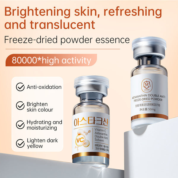 Sérum Astaxantina Antiedad con Polvo Liofilizado - Crema Hidratante Elástica Transparente