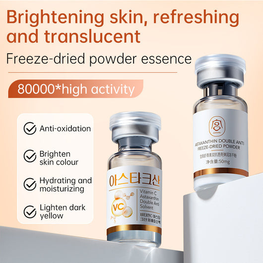 Sérum Astaxantina Antiedad con Polvo Liofilizado - Crema Hidratante Elástica Transparente
