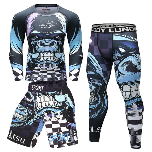 Traje de Entrenamiento Jiu-Jitsu con Compresión Elástica Resistente