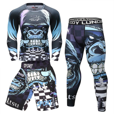 Traje de Entrenamiento Jiu-Jitsu con Compresión Elástica Resistente