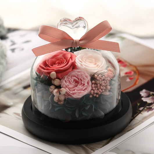 Caja de Regalo Rosa Eterna con Tapa de Cristal - Flor Inmortal para Día de Amor - Image 12