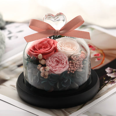 Caja de Regalo Rosa Eterna con Tapa de Cristal - Flor Inmortal para Día de Amor - Image 32