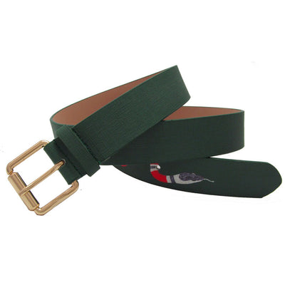 Cinturón de Cuero con Diseño de Serpiente para Hombre - Image 12