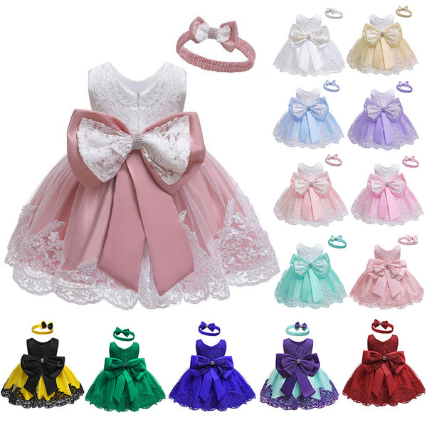 Vestido de Encaje con Falda Voluminosa