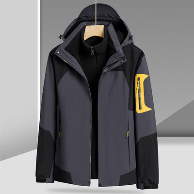Chaqueta 3 en 1 Impermeable y Rompevientos con Forro Removible de Felpa - Image 8