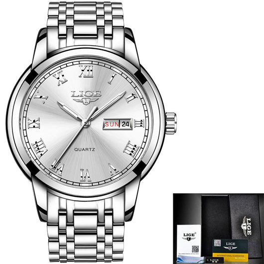 Reloj de Cuarzo con Tres Esferas y Banda de Acero - Image 3