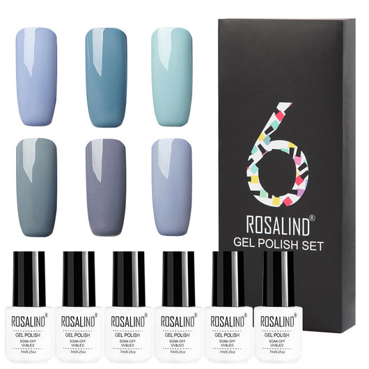 Set de 6 Esmaltes de Gel en Colores Sólidos - Caja Regalo Manicura Profesional - Image 7