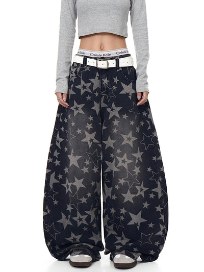 Jeans Machete Estampado Retro Americano con Diseño Desgastado - Image 12