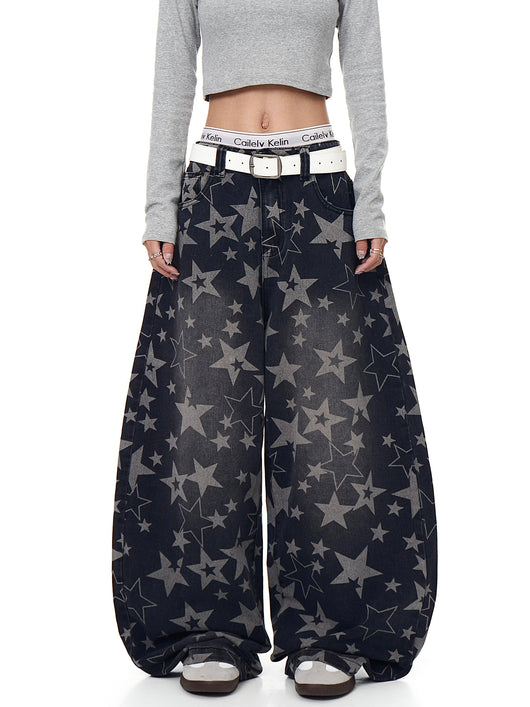 Jeans Machete Estampado Retro Americano con Diseño Desgastado - Image 12