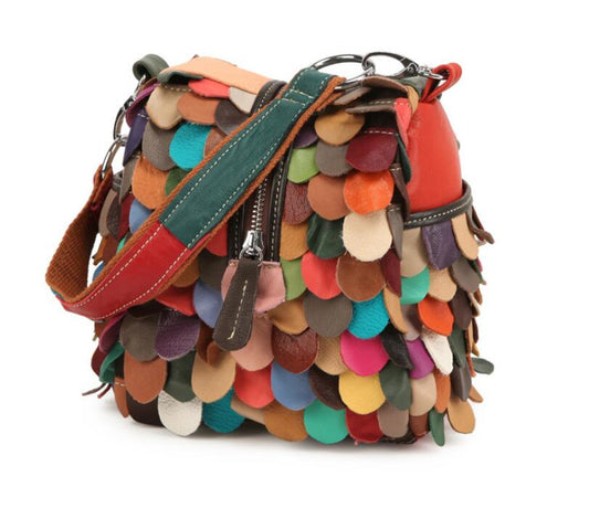 Bolso Mensajero de Cuero Genuino para Mujer - Piel de Oveja Premium - Image 2