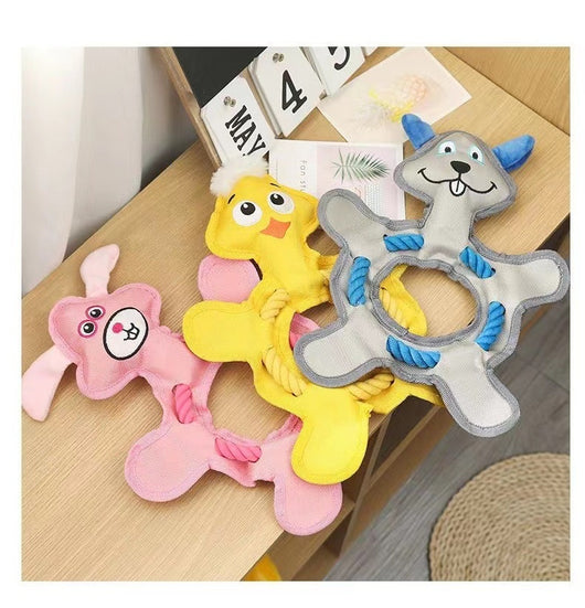 Juguete de Peluche para Perros y Gatos - Hueso Resistente a Mordidas con Sonido - Image 20
