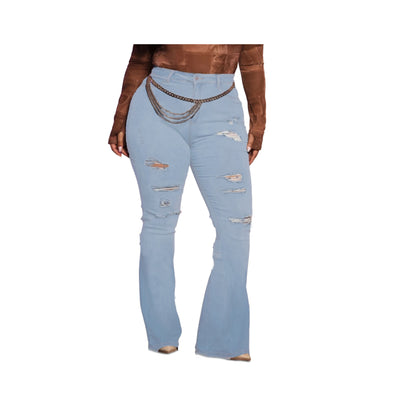 Pantalón Elástico Versátil con Detalles Rotos - Image 8