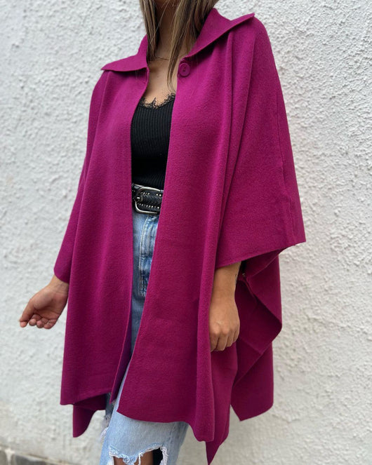 Abrigo Trench Suelto con Botón Único para Mujer - Image 18