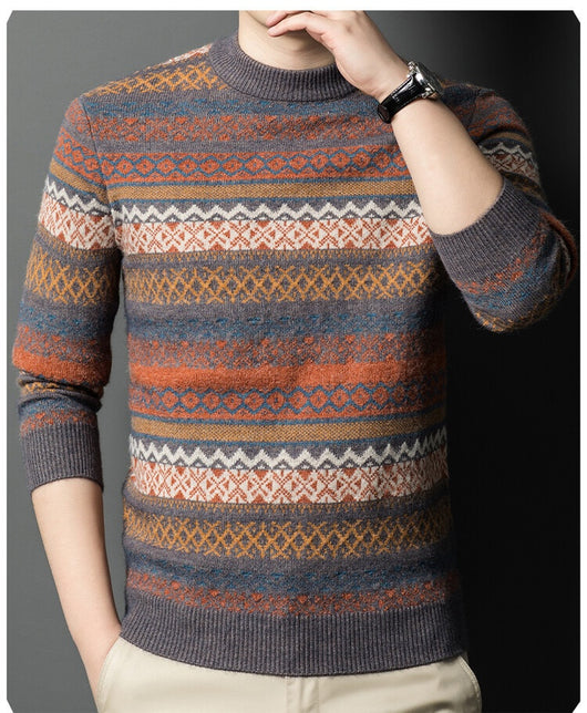 Suéter de Rayas Grueso para Hombre - Playera Base Térmica - Image 17