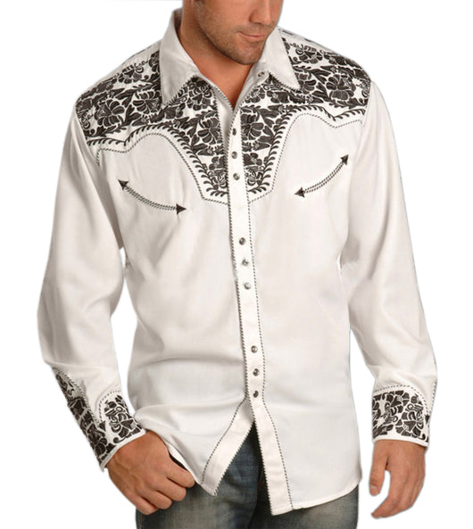 Camisa Casual Retro con Solapa Estampada para Hombre - Image 3