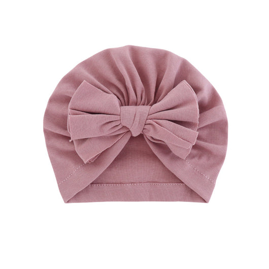 Turbante con Capucha y Moño - Gorro Elegante de Color Liso - Image 38