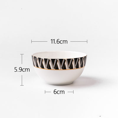 Juego de Vajilla de Porcelana Ósea Nórdica Lujo - Image 11