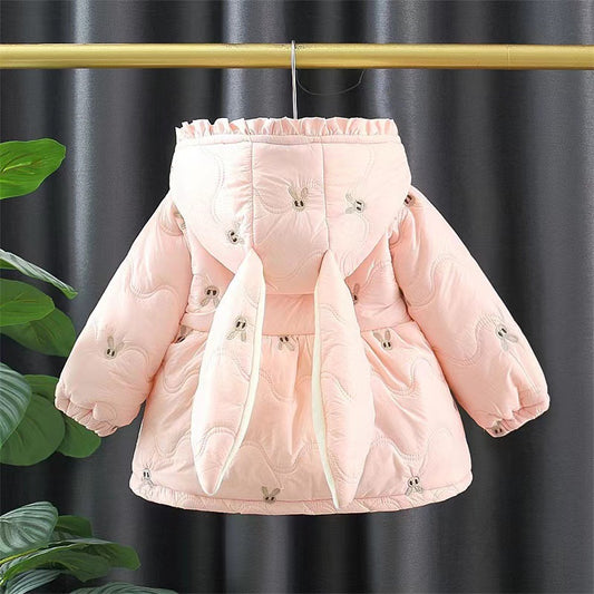 Abrigo Acolchado de Algodón Grueso para Niñas - Chaqueta de Invierno Estilo Occidental - Image 2