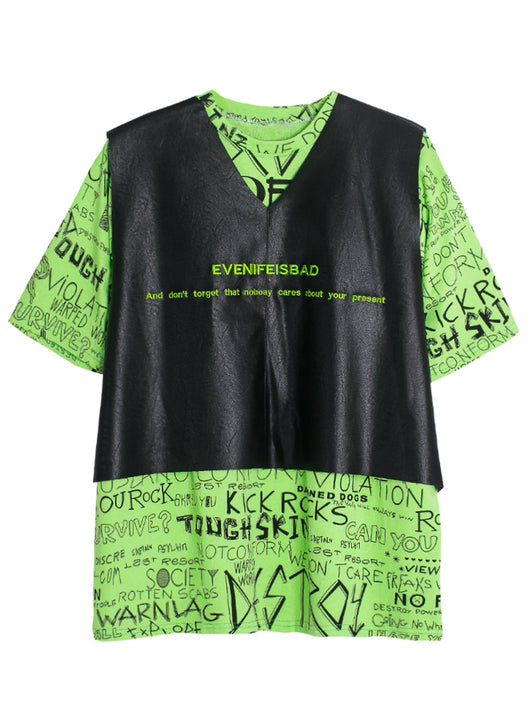 Camiseta Estampada con Letras de Manga Corta - Image 3