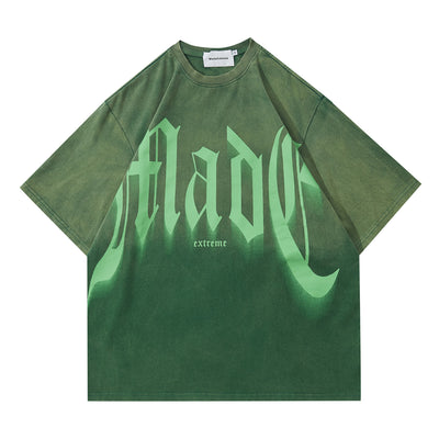 Camiseta Suelta con Letras Grandes - Manga Corta Estilo Urbano - Image 11