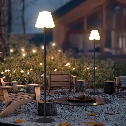 Lámpara Solar Giratoria para Patio y Jardín
