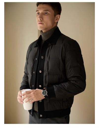 Chaqueta Casual Premium para Hombre con Diseño Patchwork - Image 4