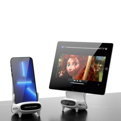 Cargador Inalámbrico Vertical 15W - Soporte Universal para Móviles y Tablets - Image 4