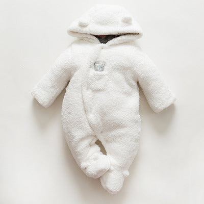 Pijama Térmico de Algodón para Bebé Recién Nacido - Enterizo Acolchado