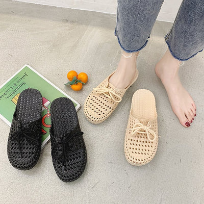 Pantuflas Retro Playeras Baotou de Medio Talón - Image 11