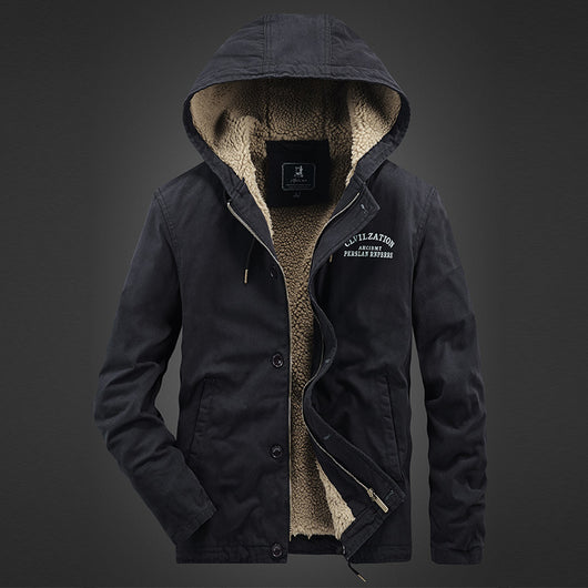 Chaqueta Casual de Algodón con Solapa para Hombre - Image 10