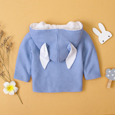 Cardigan Bebé Niña con Orejas de Conejo - Manga Larga Suave - Image 3