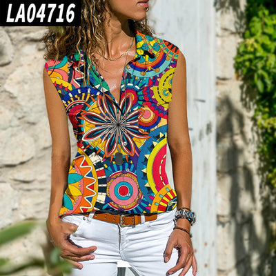 Blusa Bohemia Suelta sin Mangas para Mujer - Image 6