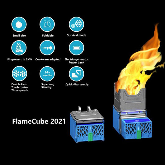Estufa Portátil de Campaña Plegable - Generador de Fuego para Acampar - Image 6