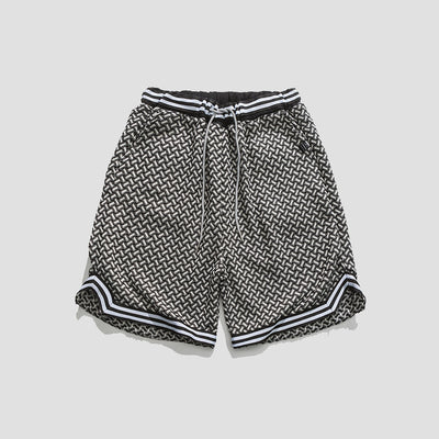 Shorts de Baloncesto Cuadriculados Holgados - Estilo Hip-hop Casual para Hombre - Image 2
