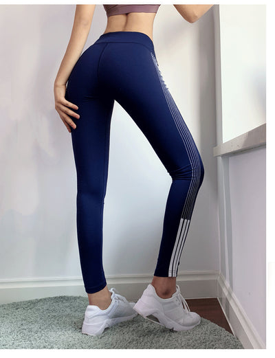 Pantalones Yoga Cintura Alta con Rayas Laterales - Image 10