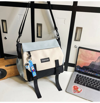 Bolsa de Hombro Casual Mujer Capacidad Grande Diseño Neutro Japonés - Image 26