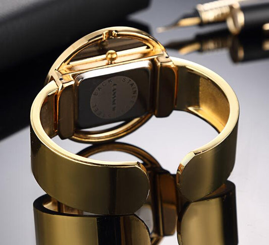 Reloj de Lujo para Mujer - Pulsera Elegante Dorado y Plateado - Image 2