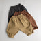 Pantalones de Algodón Tejido Corte Zanahoria
