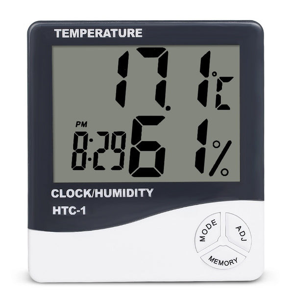Estación Meteorológica Digital con Termómetro, Higrómetro y Reloj Alarma HTC-1 HTC-2