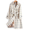 Abrigo Trench Largo en Gamuza