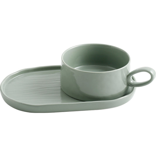 Juego de Platos y Tazas para Desayuno con Asa - Vajilla Creativa para el Hogar - Image 2