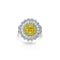 Pincushion Midsummer Daisy Concept Design Senior Women's Ring Yellow Number5