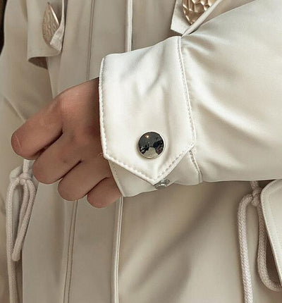 Abrigo de Algodón con Cuello de Pelaje y Forro Térmico - Image 2